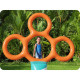 Стійка для фрисбі з обручами для дітей Bestway 122 x 64 x 135 см - різнокольорова