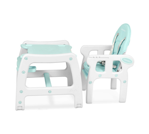 Стільчик для годування 5-в-1 Ricokids Sinco 57,5 х 104 см - бірюзово-білий Стільчик для годування 5-в-1 Ricokids Sinco 57,5 х 104 см - бірюзово-білий