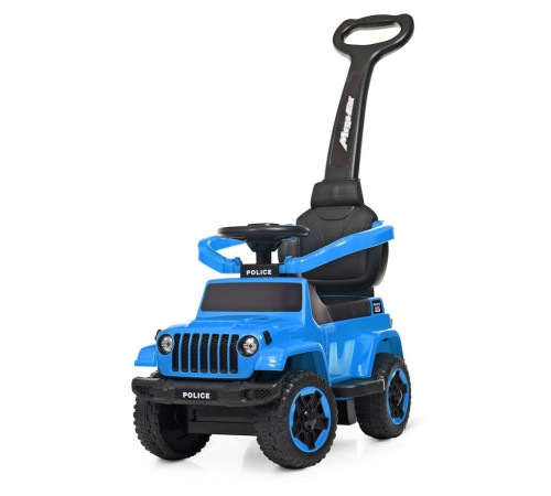 Каталка-толокар Spoko SP-219 2в1 з батьківською ручкою синій