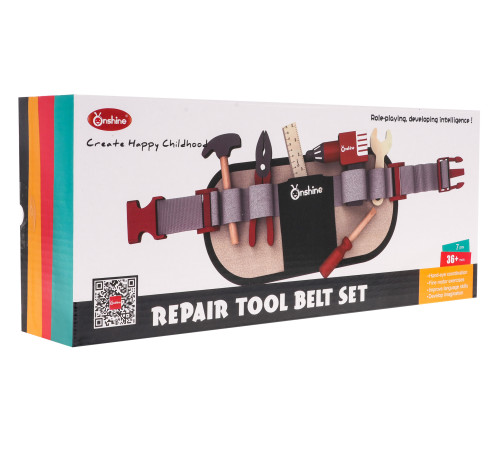 Дерев'яні інструменти з поясом для дітей 3+ Little DIY Set + пояс для інструментів Дерев'яні інструменти з поясом для дітей 3+ Little DIY Set + пояс для інструментів