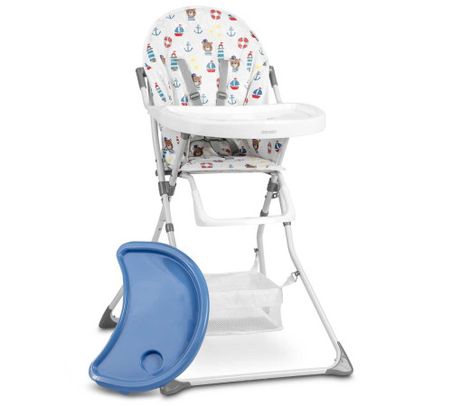 Стільчик для годування Ricokids Eldo біло-блакитний Стільчик для годування Ricokids Eldo біло-блакитний