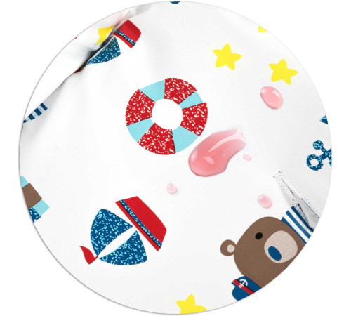 Стільчик для годування Ricokids Eldo біло-блакитний Стільчик для годування Ricokids Eldo біло-блакитний
