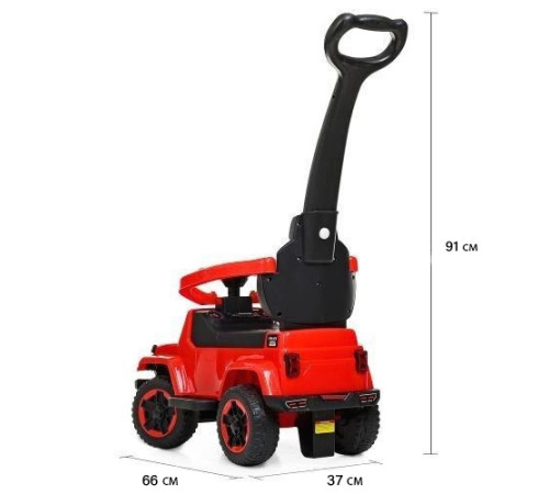 Дитячий толокар Spoko SP-219 2в1 з батьківською ручкою червоний Дитячий толокар Spoko SP-219 2в1 з батьківською ручкою червоний