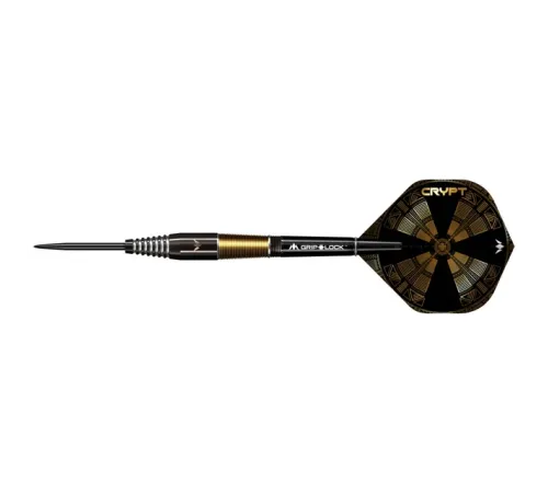 Дротики для дартсу Crypt Black & Gold PVD M2 90% Steel - 3-шт Дротики для дартсу Crypt Black & Gold PVD M2 90% Steel - 3-шт