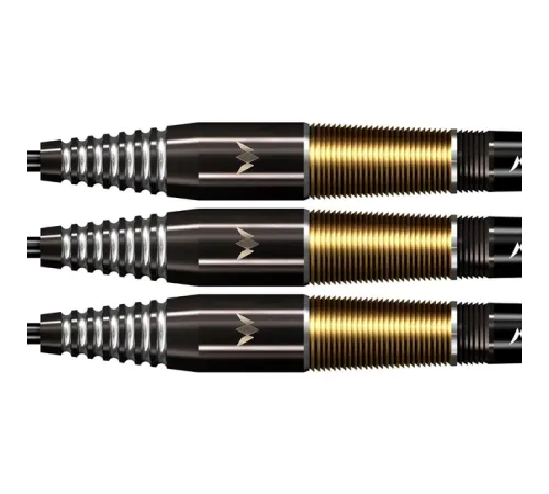 Дротики для дартсу Crypt Black & Gold PVD M2 90% Steel - 3-шт Дротики для дартсу Crypt Black & Gold PVD M2 90% Steel - 3-шт