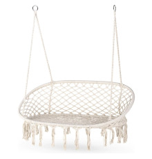 Гойдалка двомісна Outtec Boho, 130 х 75 см - бежева