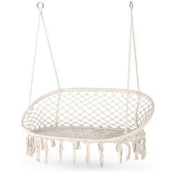 Гойдалка двомісна Outtec Boho, 130 х 75 см - бежева