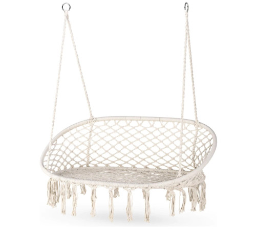 Гойдалка двомісна Outtec Boho, 130 х 75 см - бежева