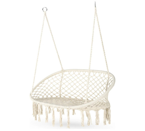 Гойдалка двомісна Outtec Boho, 130 х 75 см - бежева