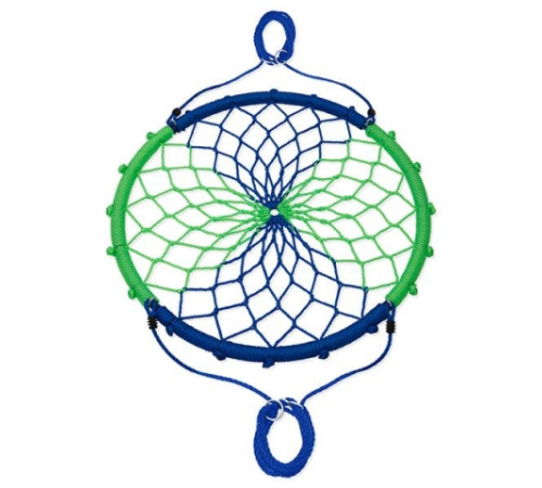 Гойдалка-гніздо кругла NB5039 NILS CAMP, 100 см - зелено-синя