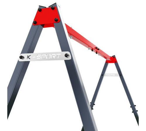 Каркас для гойдалки K-SPORT КSОZ015, 247 х 164 х 206 см - сіро-червоний Каркас для гойдалки K-SPORT КSОZ015, 247 х 164 х 206 см - сіро-червоний