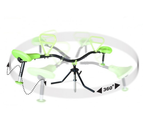 Гойдалка EXIT SPINNER 360 - зелено чорна