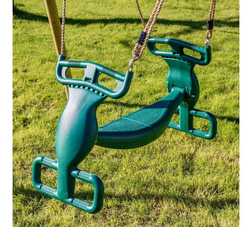 Гойдалка двомісна WCG W-108, 90 х 38 х 66 см - зелена