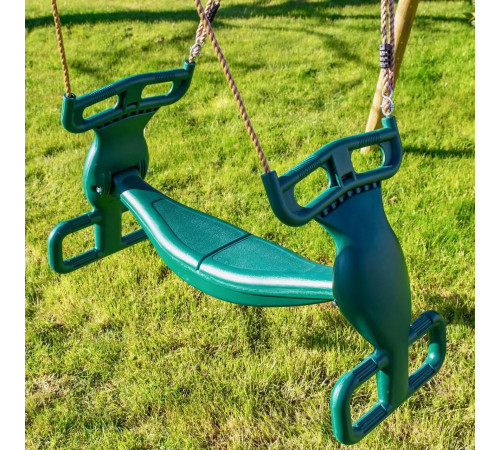 Гойдалка двомісна WCG W-108, 90 х 38 х 66 см - зелена