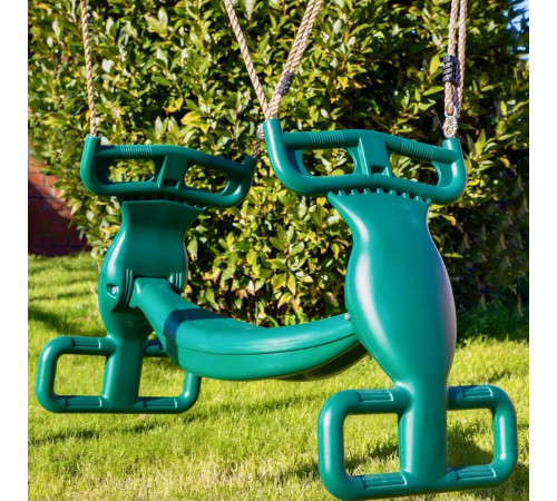 Гойдалка двомісна WCG W-108, 90 х 38 х 66 см - зелена