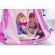 Гойдалка-гніздо з наметом Hudora 72153 Nest Swing Heart 110 см - рожева