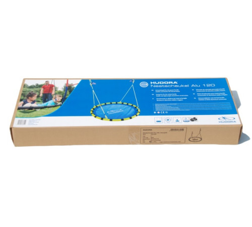 Гойдалка-гніздо Hudora 72157 Nest Wing Alu 120 см - синьо-жовта Гойдалка-гніздо Hudora 72157 Nest Wing Alu 120 см - синьо-жовта