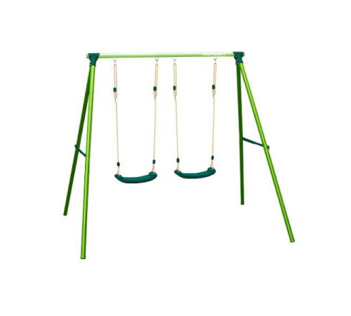 Гойдалка подвійна HUDORA HORNET 64121, 250 х 204 х 203 см - зелена