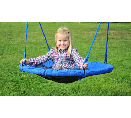 Гойдалка Hudora 72126 Nest Swing 90 см - синьо-чорна Гойдалка Hudora 72126 Nest Swing 90 см - синьо-чорна
