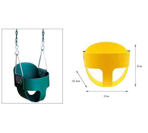 Гойдалка WCG Sit, 33,5 х 27 х 31 см - зелена