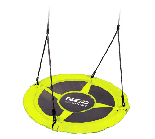 Гойдалка з гніздом лелеки Swingo XXL, 95 см - жовто-чорна