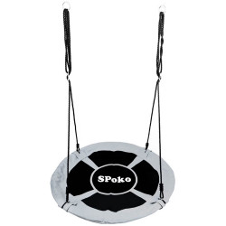 Гойдалка-гніздо підвісна Spoko SP-001, 100 см - сіра