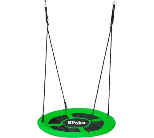 Гойдалка-гніздо підвісна Spoko SP-001, 100 см - зелена