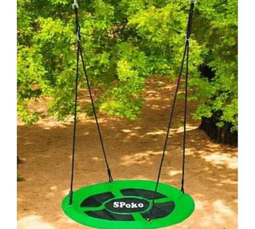 Гойдалка-гніздо підвісна Spoko SP-001, 100 см - зелена