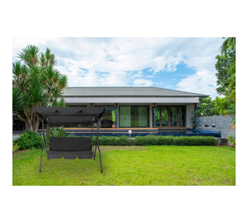 Качеля садова Bonro Relax графіт