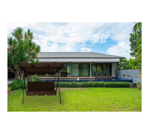 Качеля садова Bonro Relax коричнева