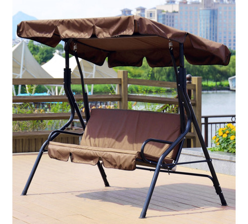 Качеля садова Bonro Relax коричнева