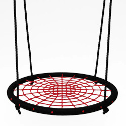 Гойдалка «Гніздо лелеки» WCG  100 см. Червоно-чорна