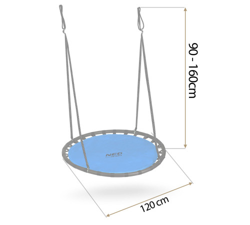 Huśtawka bocianie gniazdo Neo-Sport Swingo 120 cm