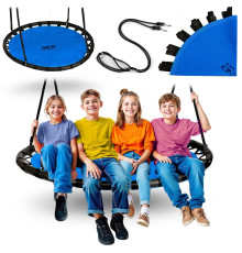 Гойдалка Neo-Sport Гніздо лелеки Swingo 120 см, синя