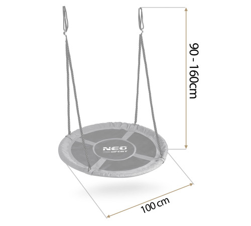 Huśtawka bocianie gniazdo Neo-Sport Swingo 100 cm