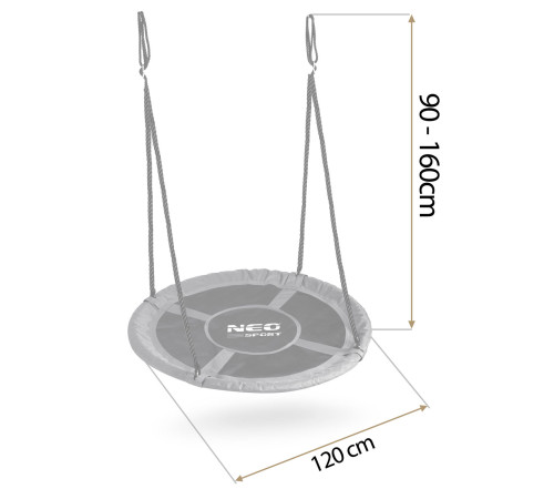 Huśtawka bocianie gniazdo Neo-Sport Swingo 120 cm