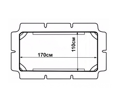 Тент для садової гойдалки Bonro 170 x 110 см, зелений