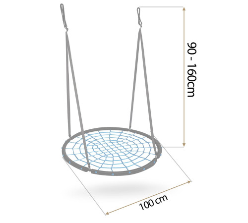Huśtawka bocianie gniazdo Neo-Sport NS-104 100 cm