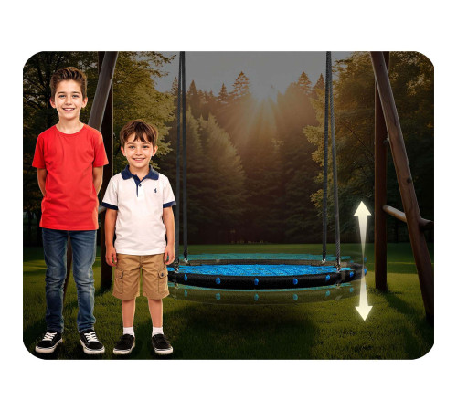 Huśtawka bocianie gniazdo Neo-Sport NS-104 100 cm