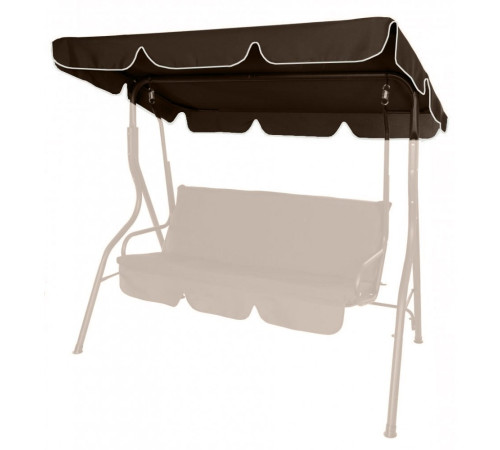 Тент для садової гойдалки Bonro 170 x 110 см, коричневий