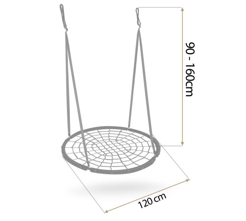 Huśtawka bocianie gniazdo Neo-Sport NS-104 120 cm