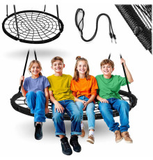 Гойдалка Neo-Sport NS-104 Гніздо лелеки 120 см, чорна