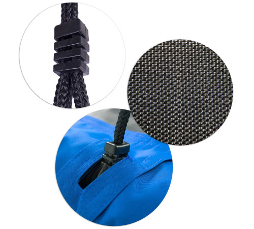 Гойдалка з гніздом лелеки Swingo2, 110 x 70 см - синьо-чорна