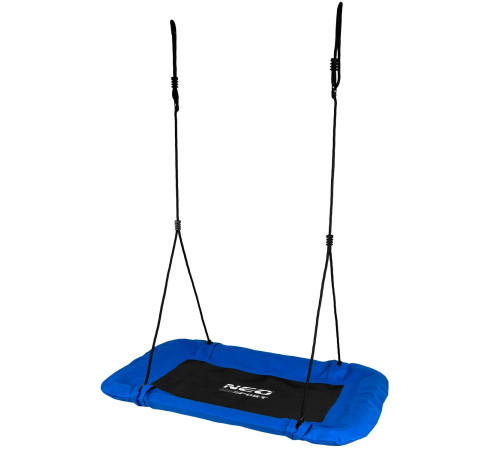 Гойдалка з гніздом лелеки Swingo2, 110 x 70 см - синьо-чорна