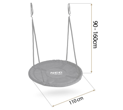 Huśtawka bocianie gniazdo Neo-Sport NS-103 110 cm