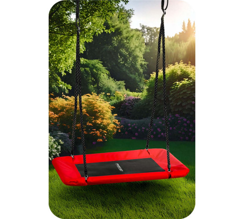 Huśtawka bocianie gniazdo prostokątna Neo-Sport Swingo 110 x 70 cm