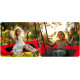 Гойдалка-гніздо Neo-Sport Swingo 110 х 70 см, чорно-червона