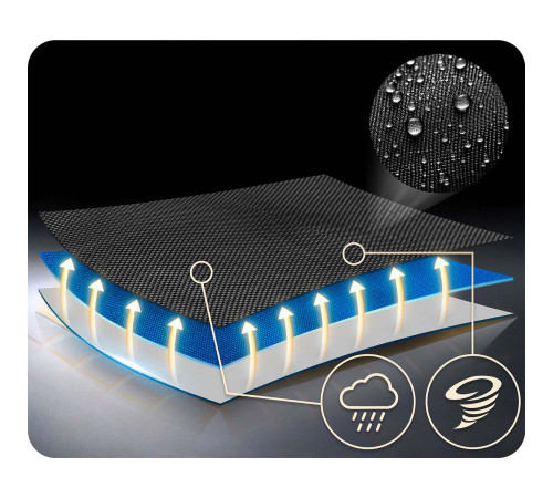 Huśtawka bocianie gniazdo prostokątna Neo-Sport Swingo 110 x 70 cm