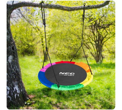 Huśtawka bocianie gniazdo Swingo XXL wielokolorowa 120 cm