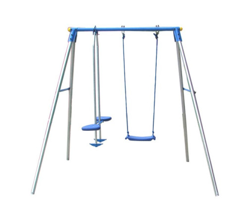 Гойдалка одномісна для дітей MASTER A3, 212 x 166 x 200 см - синьо-сіра